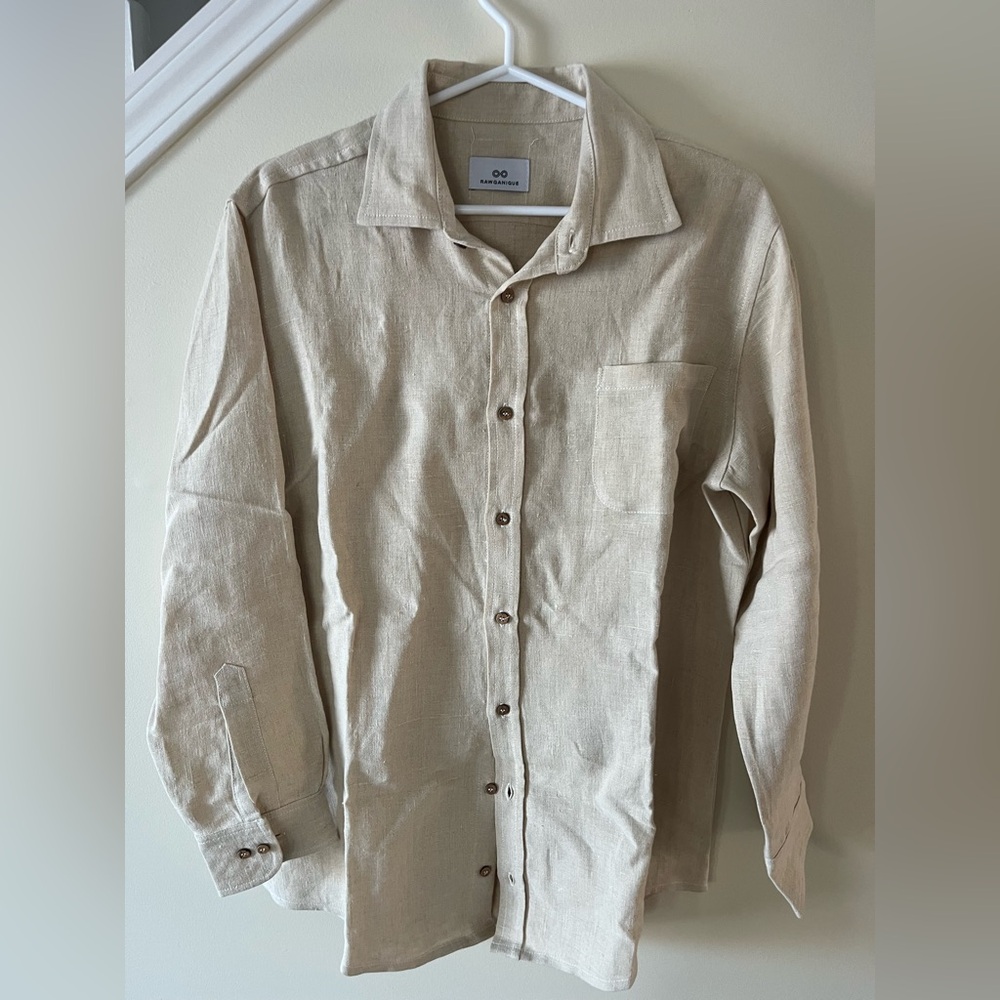NWOT Men’s Organic Hemp Button-Up Shirt